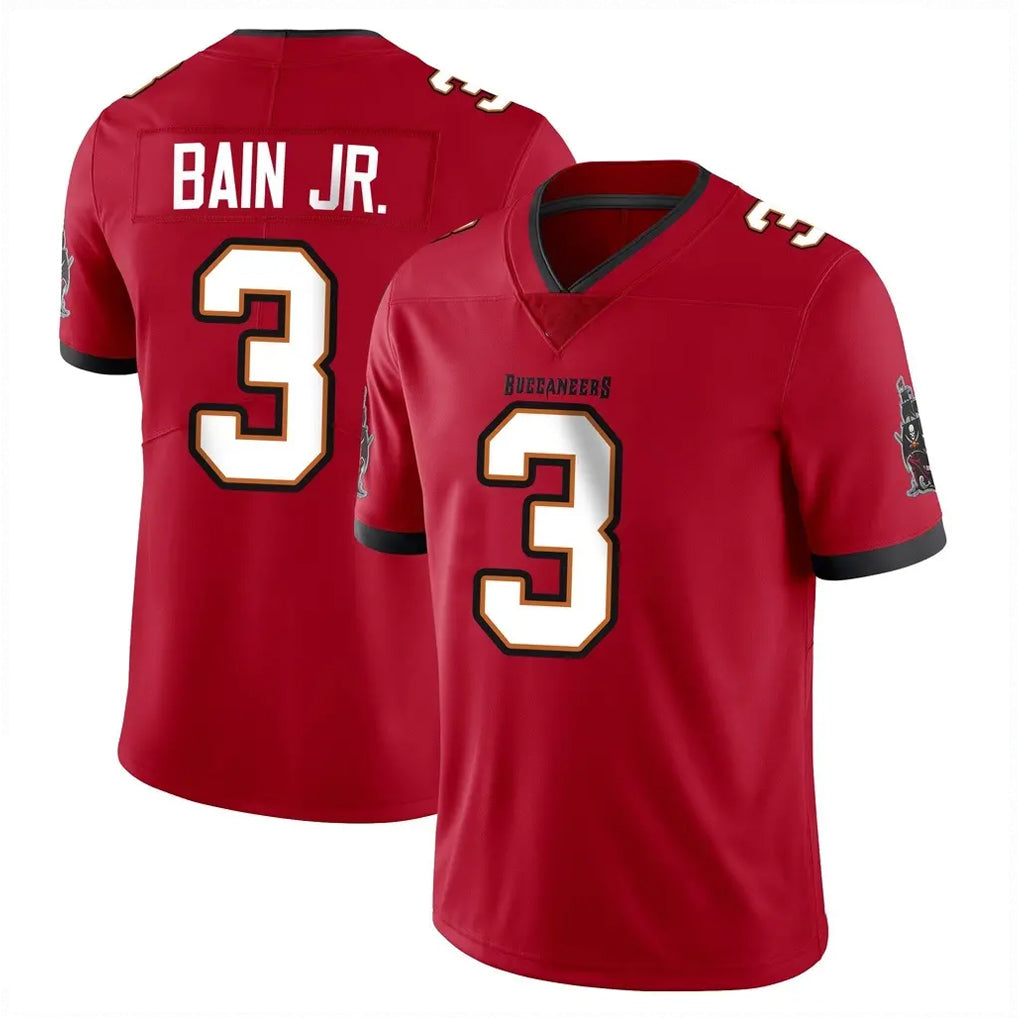Elroe TB.Buccaneers #3 Rueben Bain Jr. Player Red Limited Vapor F.U.S.E. Home Game Stitched Jerseys