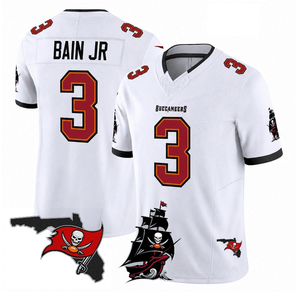 Elroe TB.Buccaneers #3 Rueben Bain Jr. Player White Limited 2026 Season Vapor F.U.S.E. Home Game Stitched Jerseys