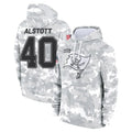 Elroe TB.Buccaneers #40 Mike Alstott Player Arctic Camo Salute to Service Hoodies Stitched Jerseys