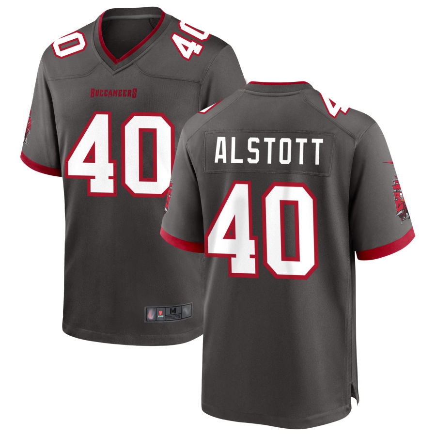 Elroe TB.Buccaneers #40 Mike Alstott Player Pewter Game Stitched Jerseys