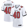 Elroe TB.Buccaneers #40 Mike Alstott Player White 50th Anniversary Game Stitched Jerseys