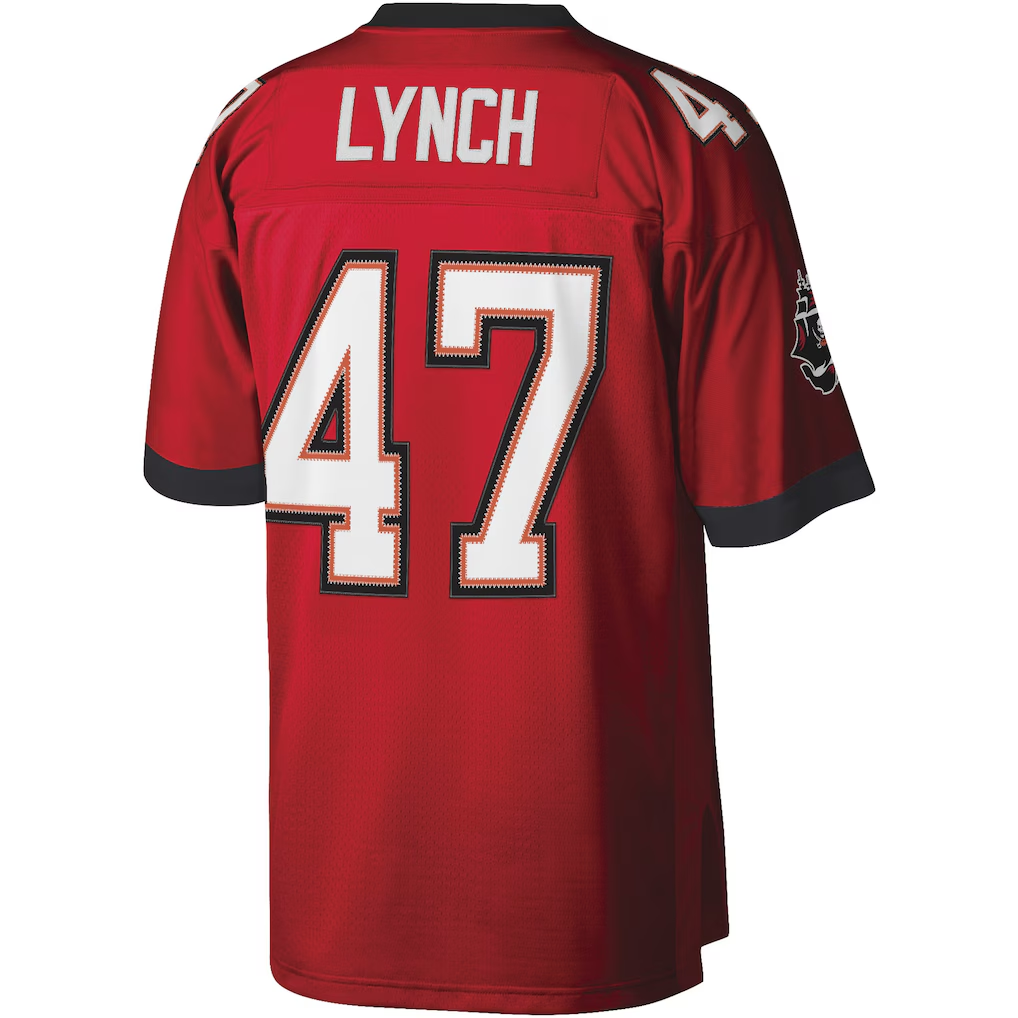 Elroe TB.Buccaneers #47 John Lynch Mitchell & Ness Red Legacy Replica Jersey