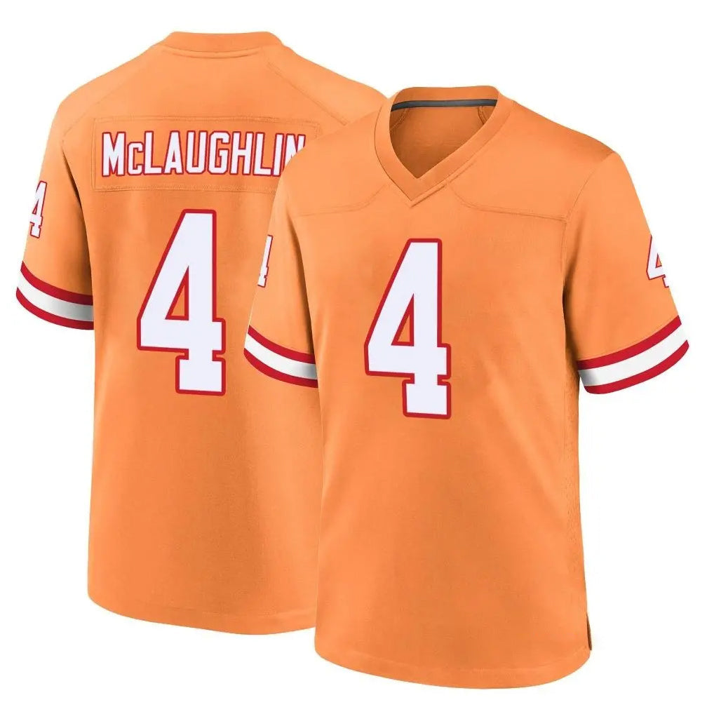 Elroe TB.Buccaneers #4 Chase McLaughlin Player Orange Throwback Home Game Stitched Jerseys