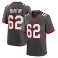 Elroe TB.Buccaneers #62 Graham Barton Player Pewter Alternate Home Game Stitched Jerseys