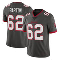 Elroe TB.Buccaneers #62 Graham Barton Player Pewter Limited Alternate Vapor Home Game Stitched Jerseys