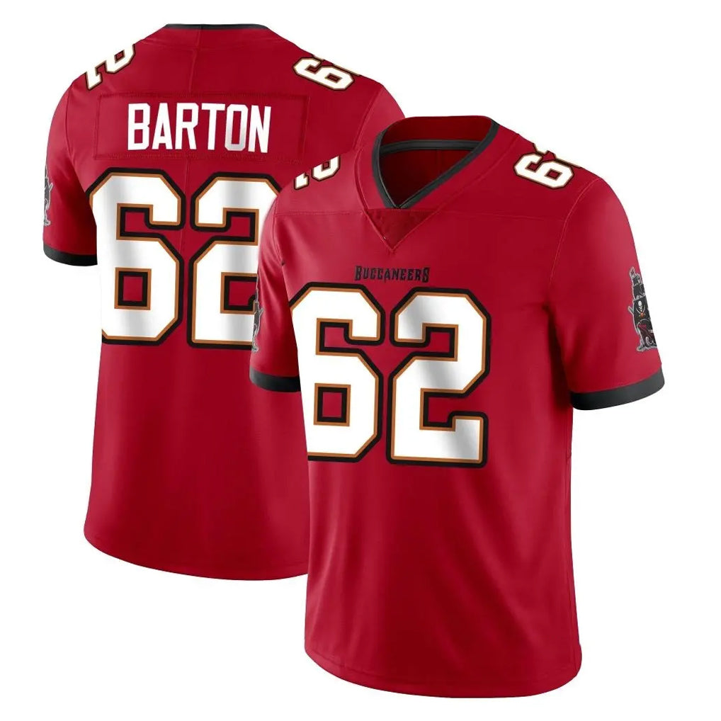 Elroe TB.Buccaneers #62 Graham Barton Player Red Limited Vapor Home Game Stitched Jerseys