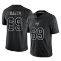 Elroe TB.Buccaneers #69 Cody Mauch Player Black Reflective Limited Home Game Stitched Jerseys