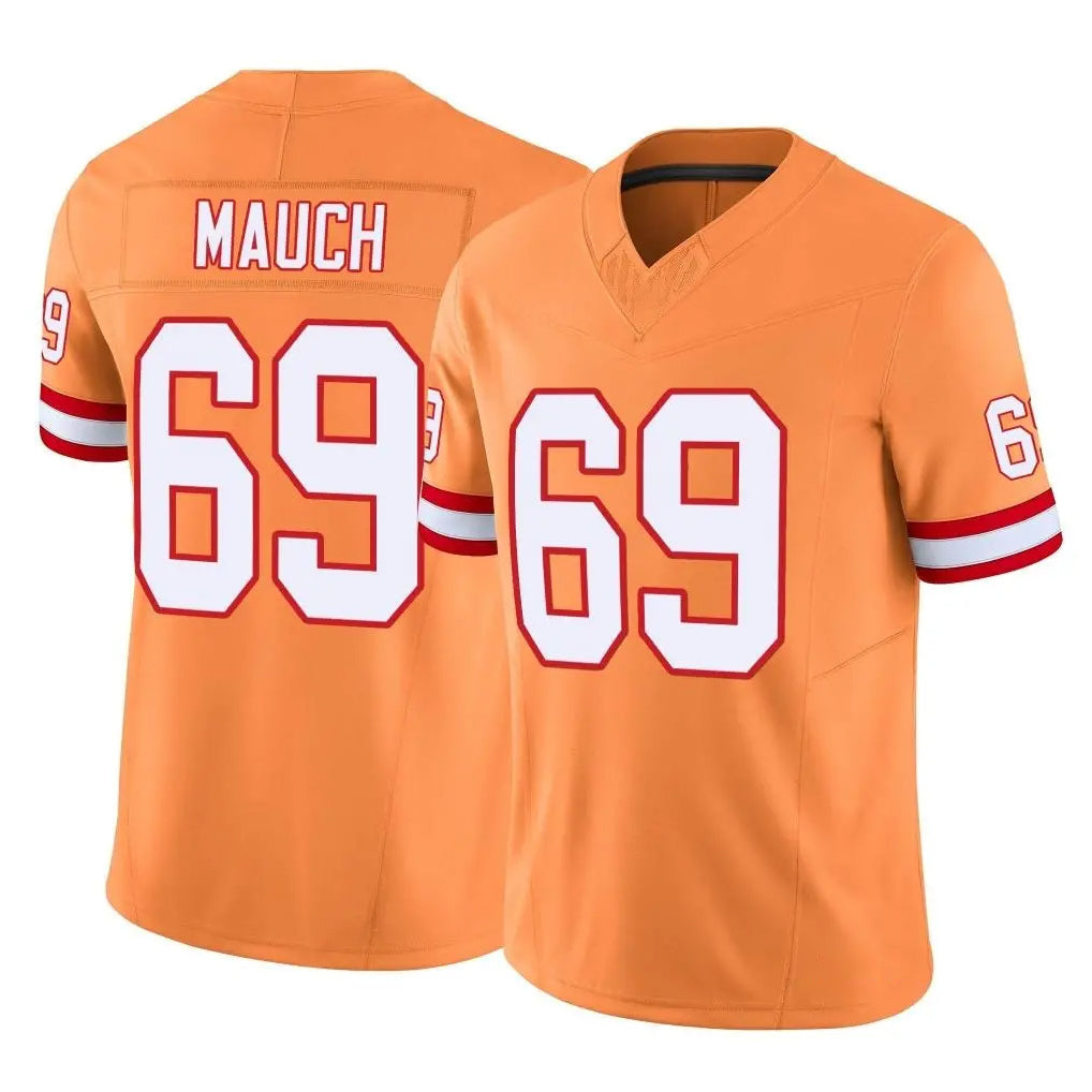 Elroe TB.Buccaneers #69 Cody Mauch Player Orange Limited Vapor F.U.S.E. Home Game Stitched Jerseys