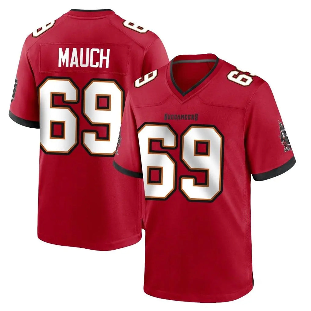 Elroe TB.Buccaneers #69 Cody Mauch Player Red Home Game Stitched Jerseys