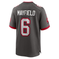 Elroe TB.Buccaneers #6 Baker Mayfield Pewter Alternate Game Player Stitched Jerseys