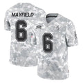 Elroe TB.Buccaneers #6 Baker Mayfield Player Arctic Camo Limited Salute To Service Home Game Stitched Jerseys