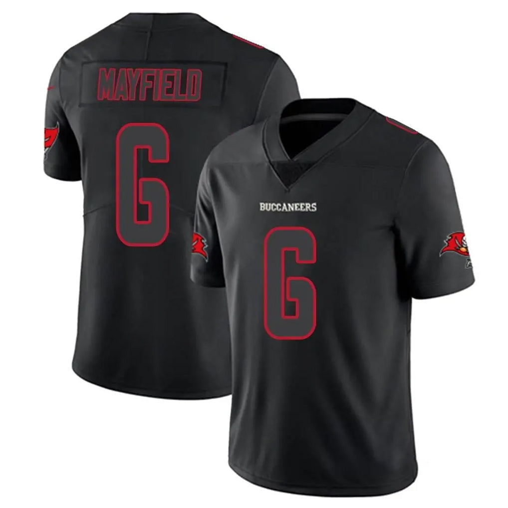 Elroe TB.Buccaneers #6 Baker Mayfield Player Black Impact Limited Home Game Stitched Jerseys