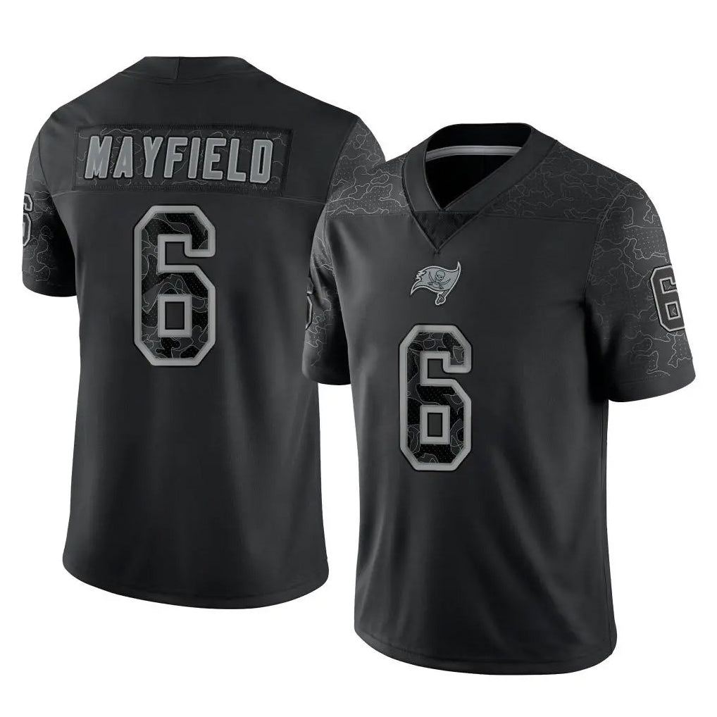 Elroe TB.Buccaneers #6 Baker Mayfield Player Black RFLCTV Limited Stitched Jerseys