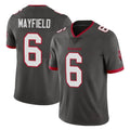 Elroe TB.Buccaneers #6 Baker Mayfield Player Pewter Limited Alternate Vapor Home Game Stitched Jerseys