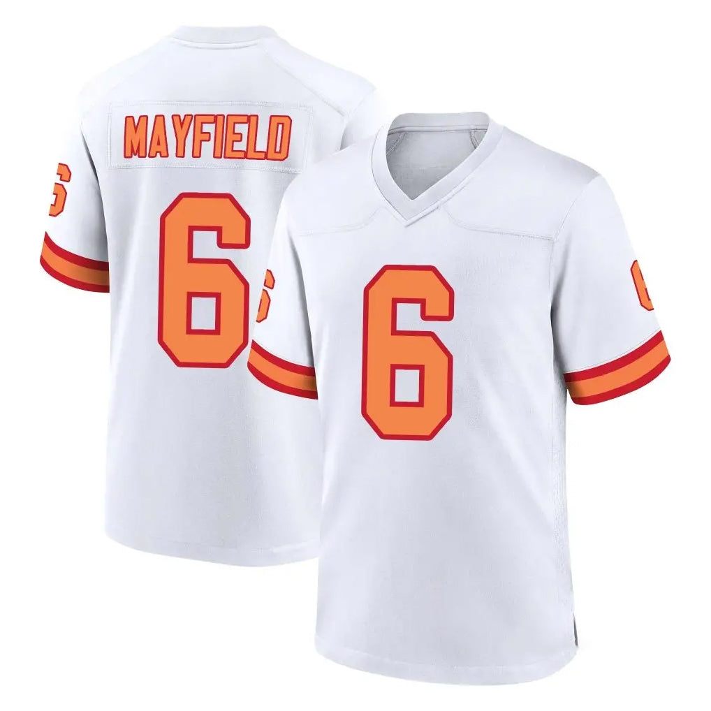Elroe TB.Buccaneers #6 Baker Mayfield Player White '76 Home Game Stitched Jerseys