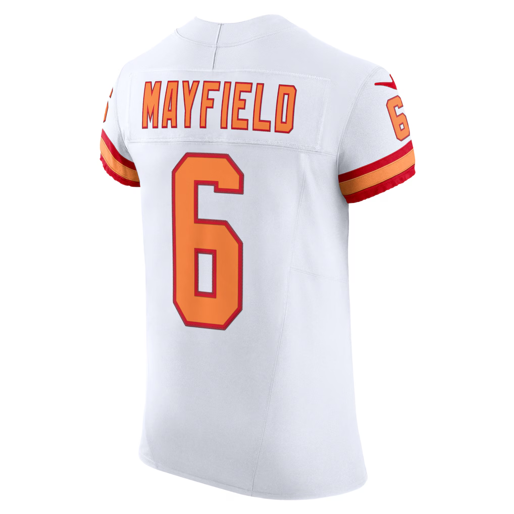 Elroe TB.Buccaneers #6 Baker Mayfield White The '76 Jersey Vapor F.U.S.E. Elite Stitched Jerseys
