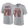 Elroe TB.Buccaneers #78 Tristan Wirfs Player Gray Atmosphere Fashion Home Game Stitched Jerseys