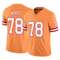 Elroe TB.Buccaneers #78 Tristan Wirfs Player Orange Limited Vapor F.U.S.E. Home Game Stitched Jerseys
