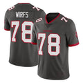 Elroe TB.Buccaneers #78 Tristan Wirfs Player Pewter Limited Alternate Vapor Home Game Stitched Jerseys