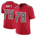 Elroe TB.Buccaneers #78 Tristan Wirfs Player Red Limited Color Rush Home Game Stitched Jerseys