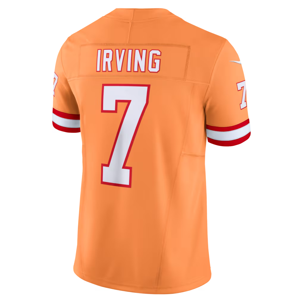 Elroe TB.Buccaneers #7 Bucky Irving Orange Alternate 2 Throwback Vapor F.U.S.E. Limited Stitched Jerseys