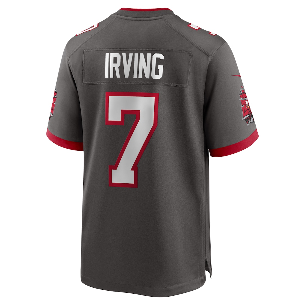 Elroe TB.Buccaneers #7 Bucky Irving Pewter Alternate Game Stitched Jerseys