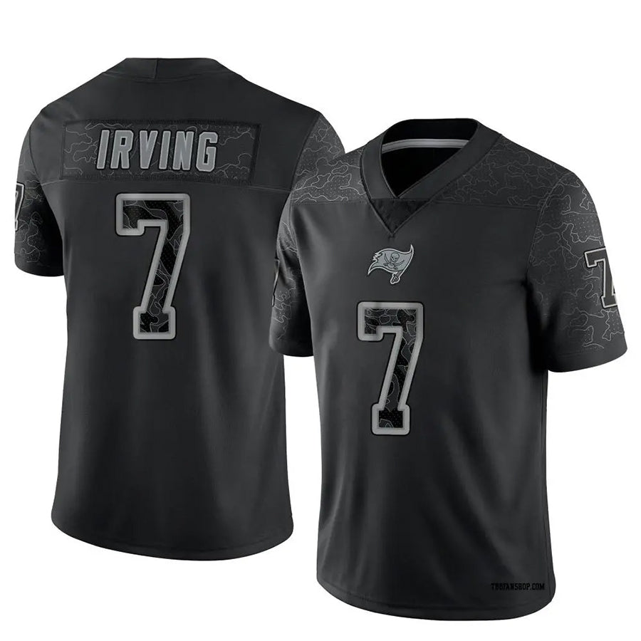 Elroe TB.Buccaneers #7 Bucky Irving Player Limited Black Reflective Stitched Jerseys