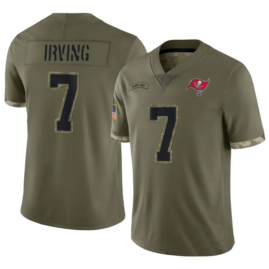 Elroe TB.Buccaneers #7 Bucky Irving Player Limited Olive Salute To Service Stitched Jerseys