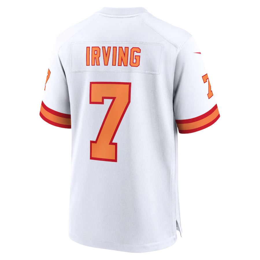 Elroe TB.Buccaneers #7 Bucky Irving Player White Home Game Stitched Jerseys