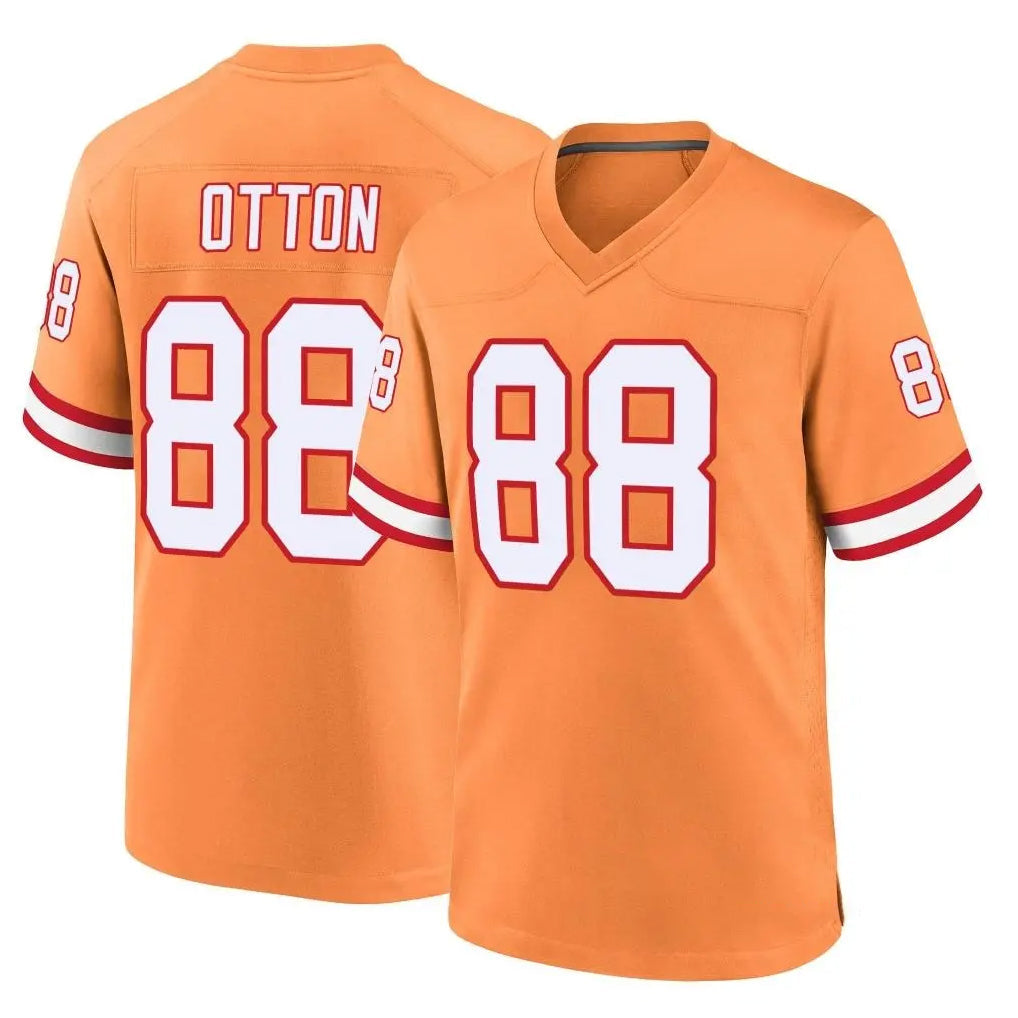 Elroe TB.Buccaneers #88 Cade Otton Player Orange Throwback Home Game Stitched Jerseys