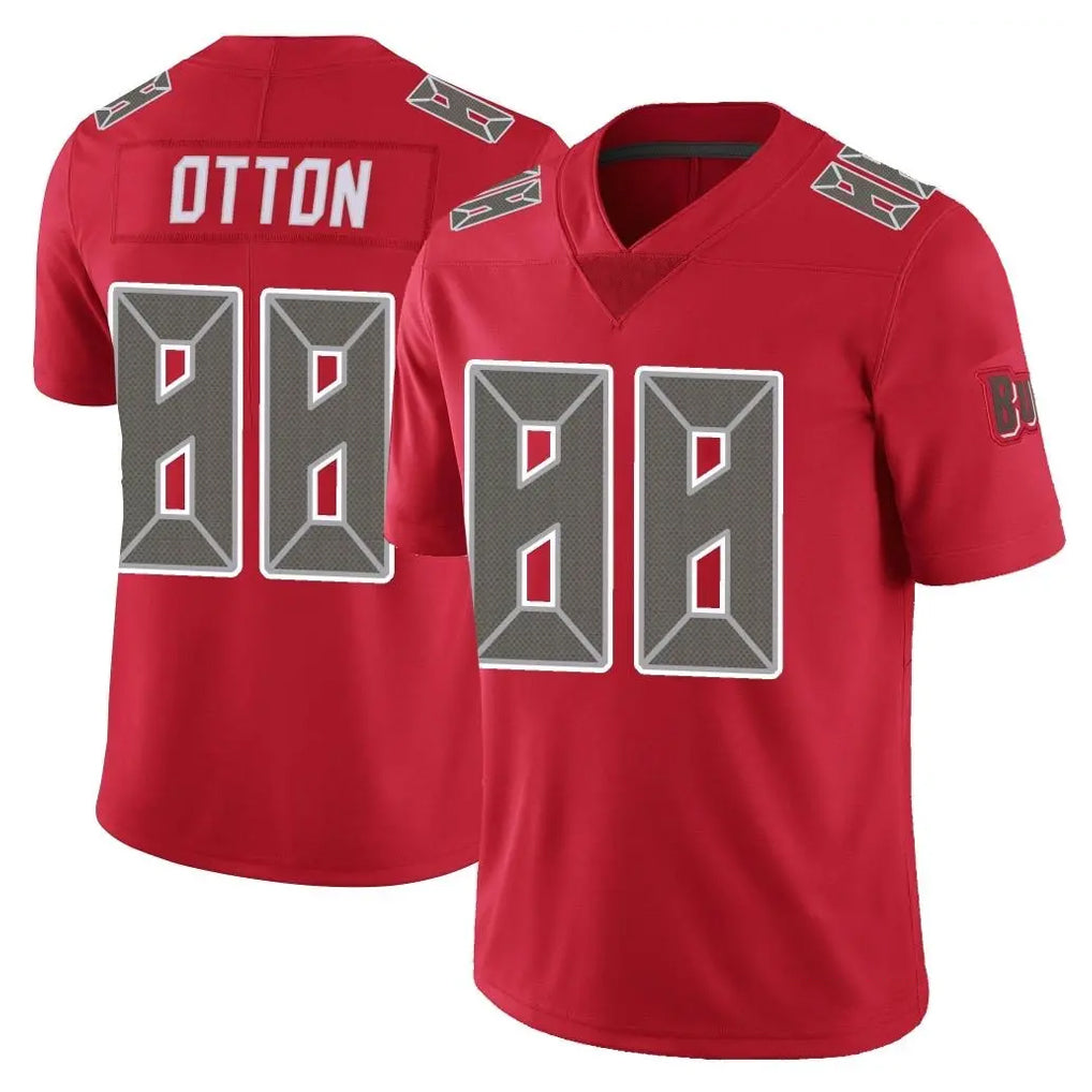 Elroe TB.Buccaneers #88 Cade Otton Player Red Limited Color Rush Home Game Stitched Jerseys