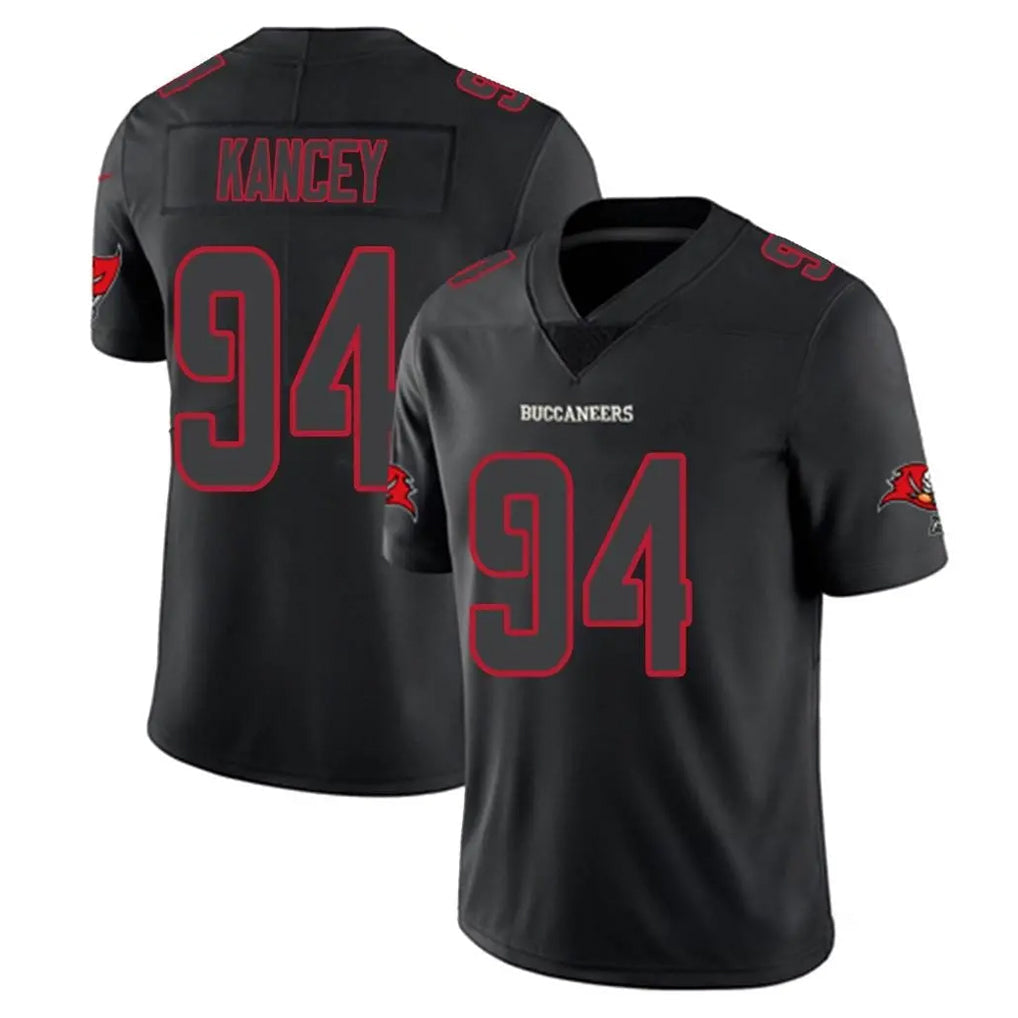 Elroe TB.Buccaneers #94 Calijah Kancey Player Black Impact Limited Home Game Stitched Jerseys