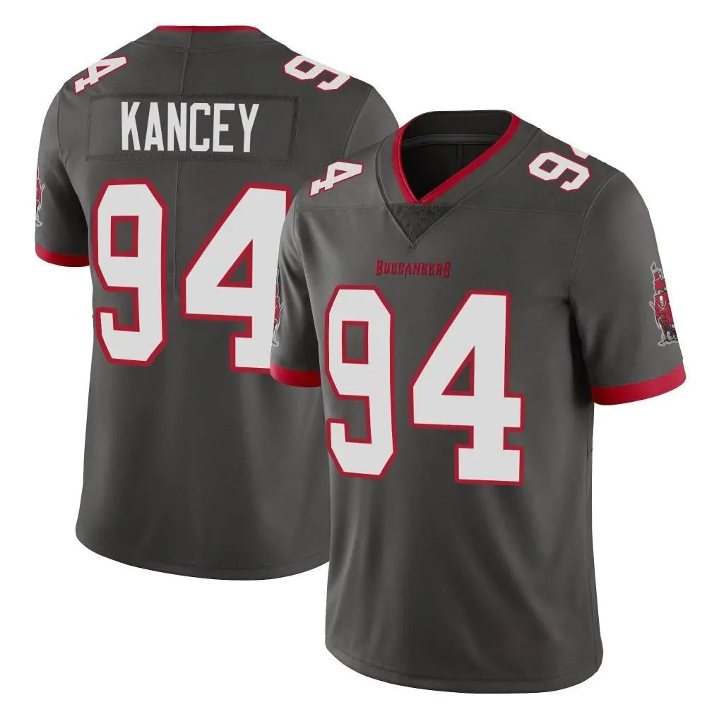 Elroe TB.Buccaneers #94 Calijah Kancey Player Pewter Limited Alternate Vapor Home Game Stitched Jerseys