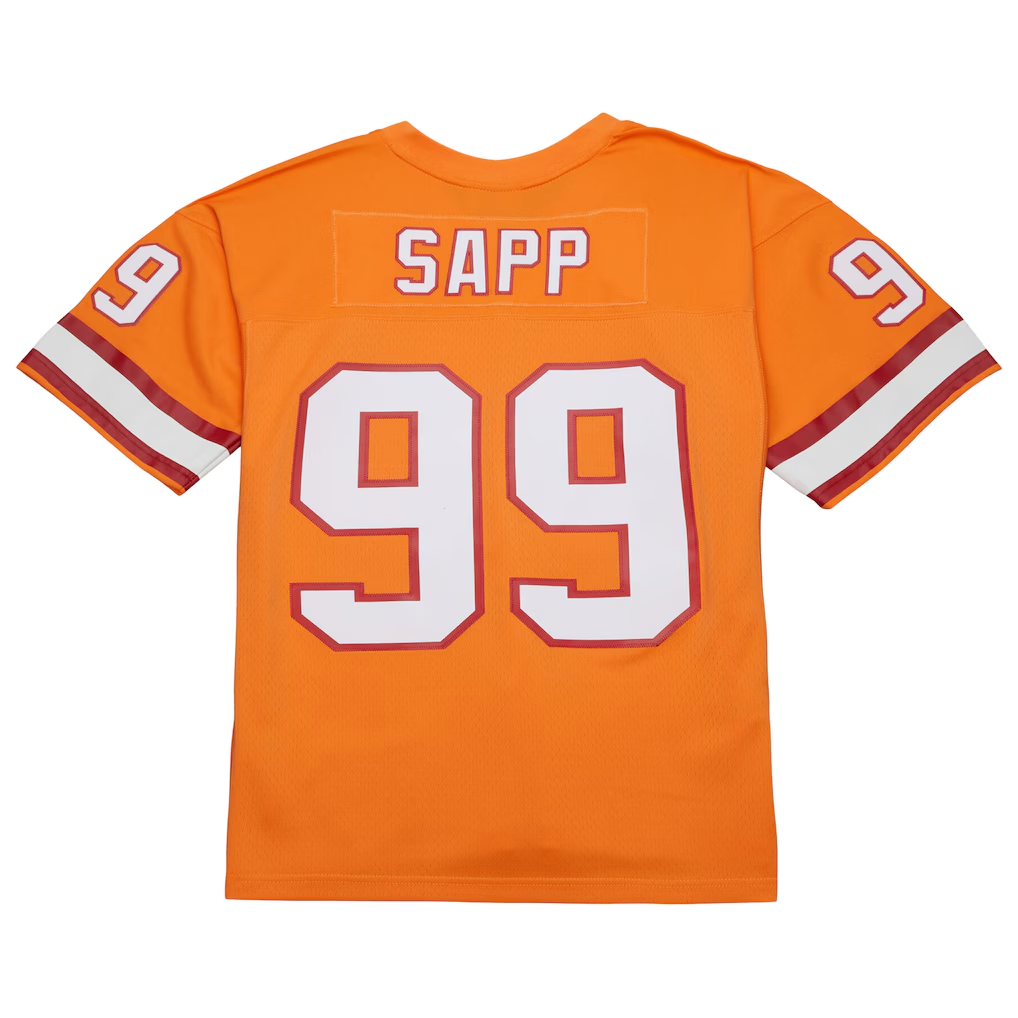 Elroe TB.Buccaneers #99 Warren Sapp Mitchell & Ness Orange 1995 Legacy Replica Jersey Stitched Puhic