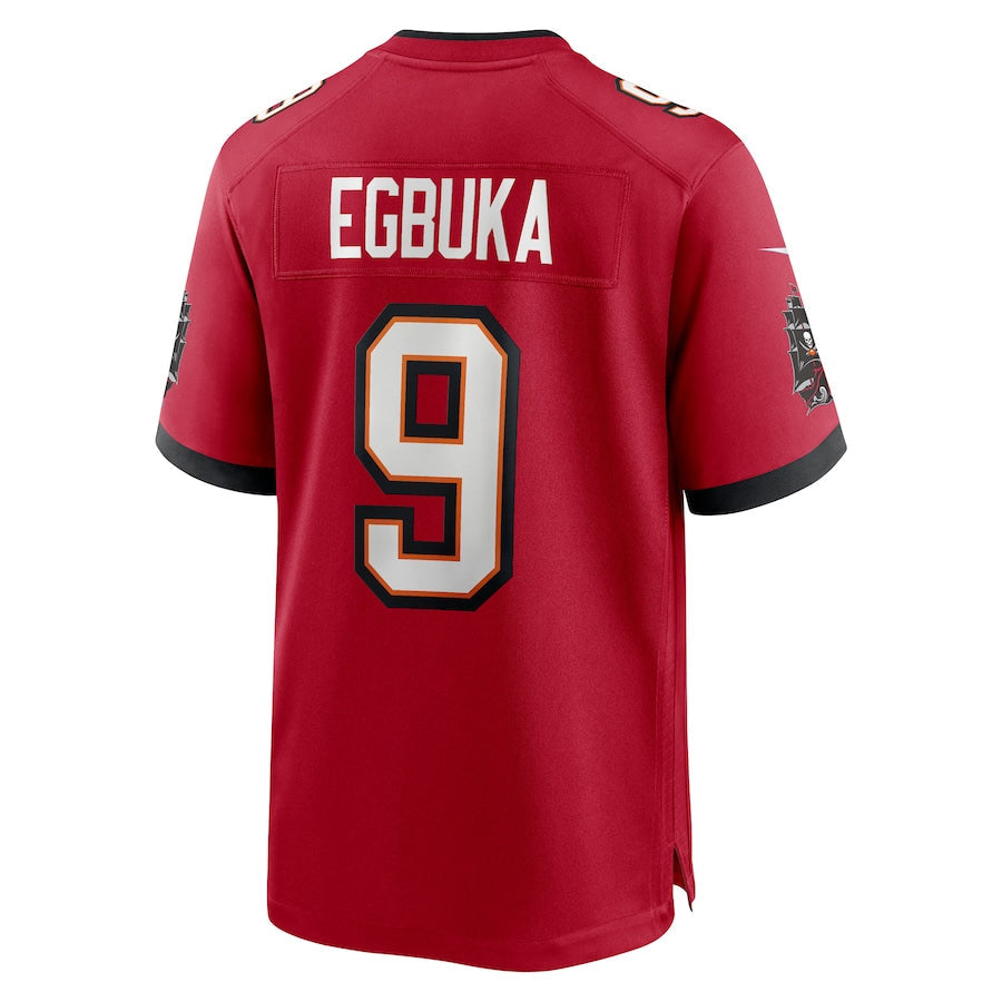 Elroe TB.Buccaneers #9 Emeka Egbuka Player Red Home Game Stitched Jerseys