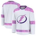 Elroe TB.Lightning White 2024 Hockey Fights Cancer Practice Jerseys