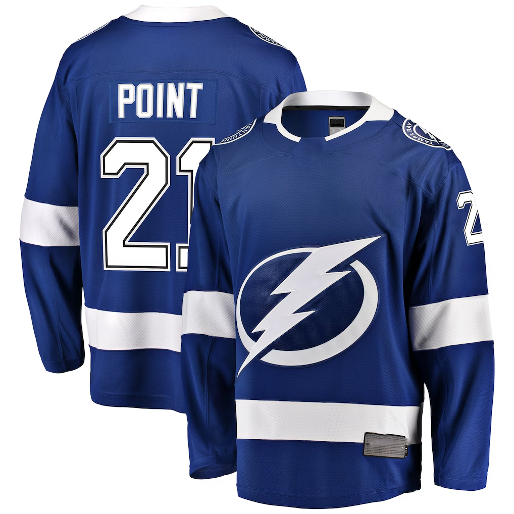 Elroe TB.Lightning #21 Brayden Point Blue Breakaway Jerseys