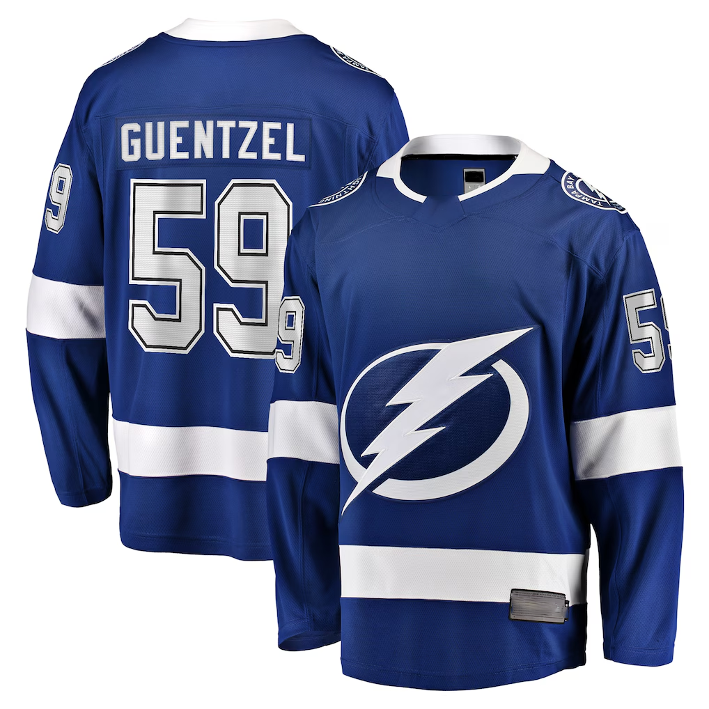 Elroe TB.Lightning #59 Jake Guentzel Blue Home Premier Breakaway Player Jerseys