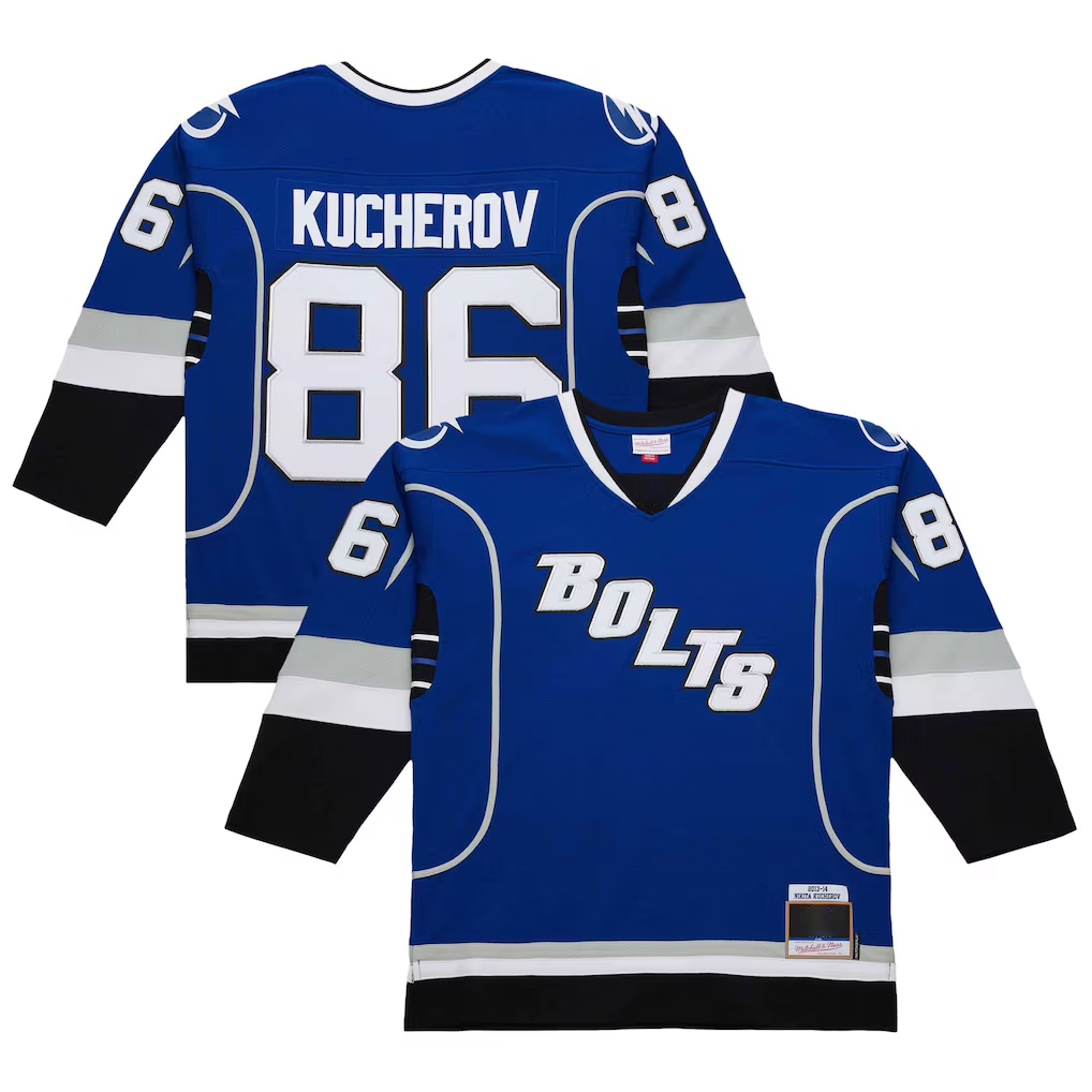 Elroe TB.Lightning #86 Nikita Kucherov Blue 2013-14 Power Play Jerseys