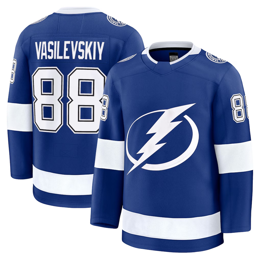 Elroe TB.Lightning #88 Andrei Vasilevskiy Blue Home Breakaway Player Jerseys