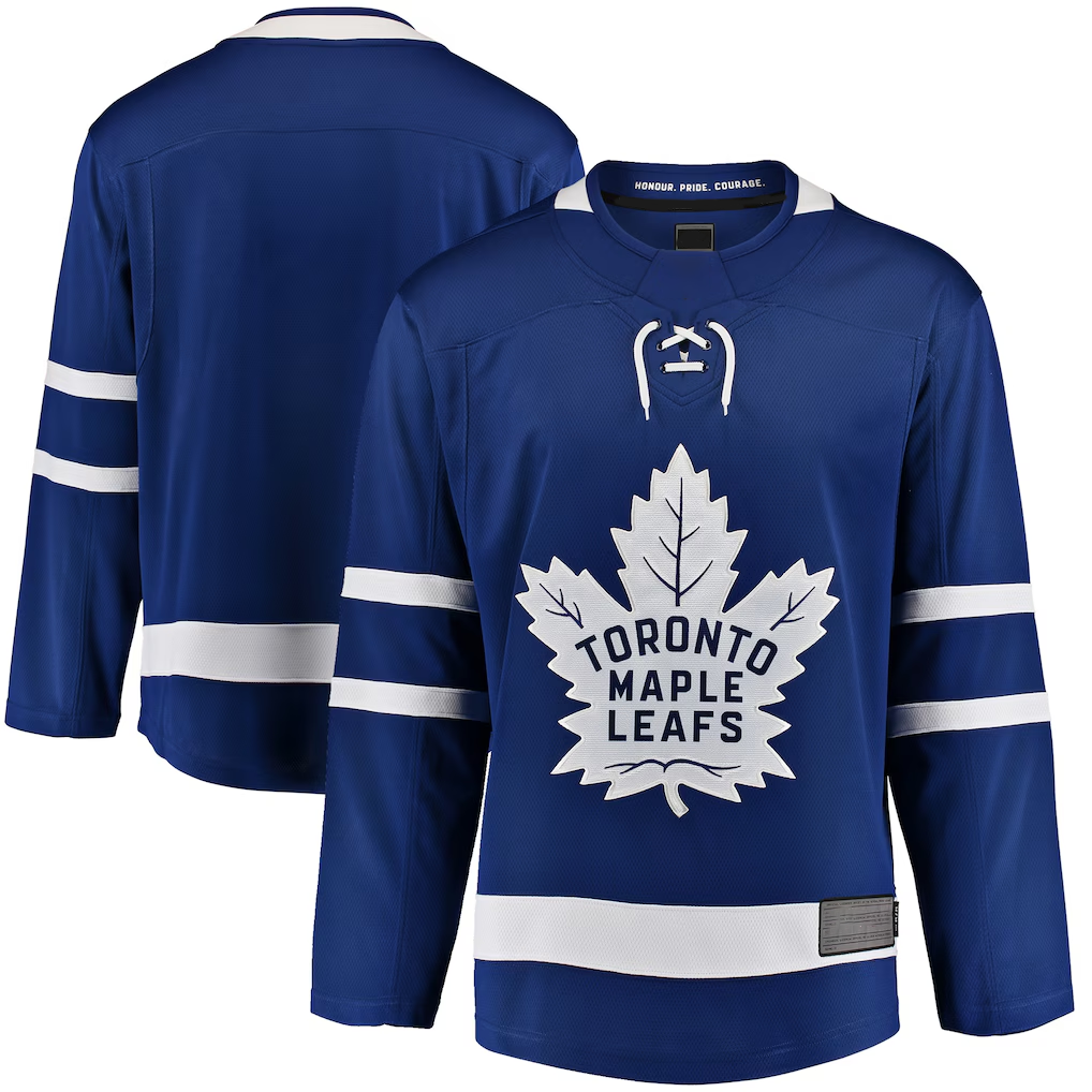 Elroe T.Maple Leafs Blue Breakaway Home Jerseys