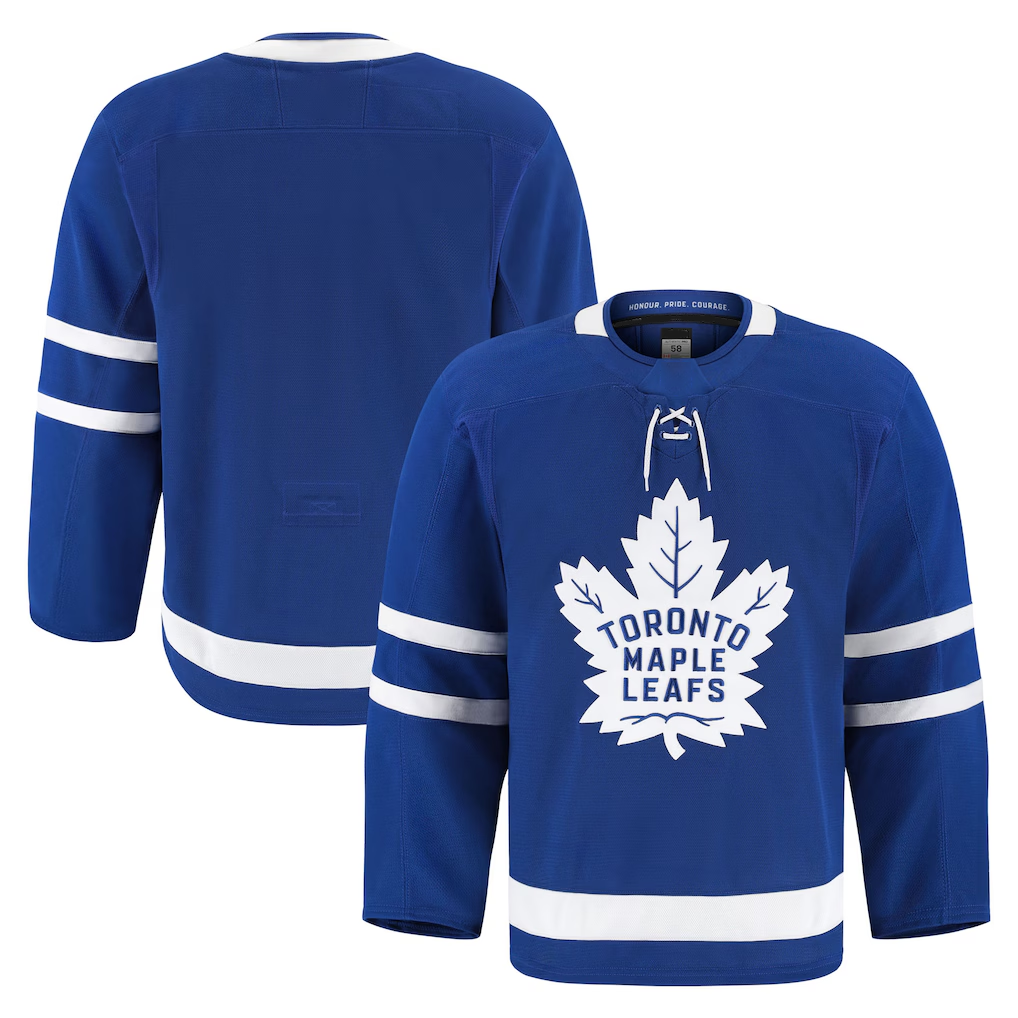 Elroe T.Maple Leafs Blue Home Authentic Pro Jerseys