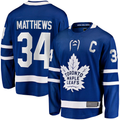 Elroe T.Maple Leafs #34 Auston Matthews Blue Captain Patch Home Breakaway Player Jerseys