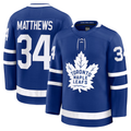 Elroe T.Maple Leafs #34 Auston Matthews Blue Home Premium Jerseys