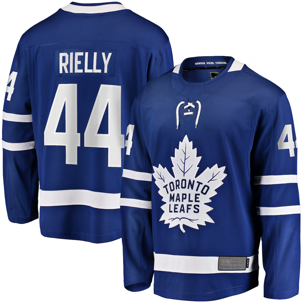 Elroe T.Maple Leafs #44 Morgan Rielly Blue Home Breakaway Player Jerseys