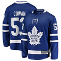 Elroe T.Maple Leafs #53 Easton Cowan Blue Home Breakaway Jerseys