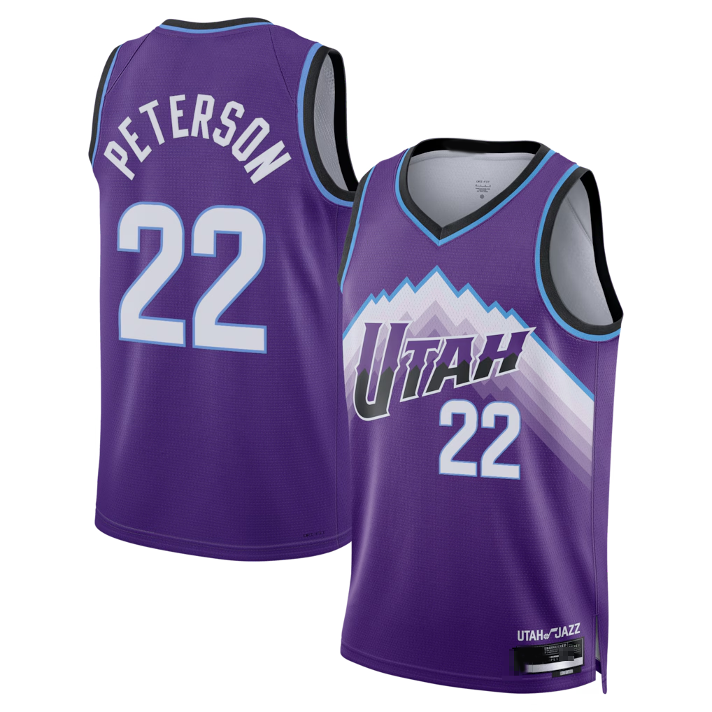 Elroe U.Jazz #22 Darryn Peterson Purple 2026 Draft Swingman Jerseys - Icon Edition