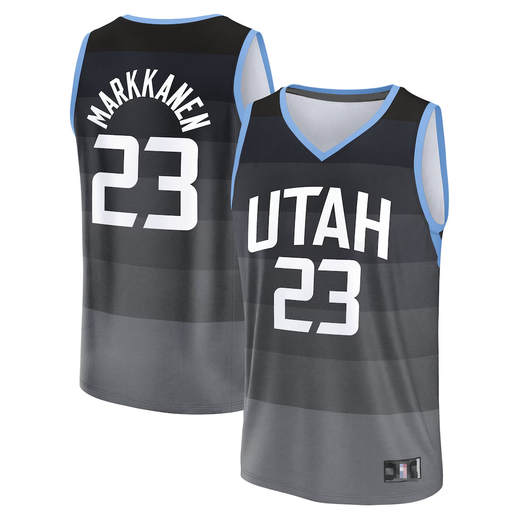 Elroe U.Jazz #23 Lauri Markkanen Fanatics Black 2025-2026 City Edition Fast Break Jerseys