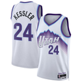 Elroe U.Jazz #24 Walker Kessler White Swingman Jerseys - Association Editio