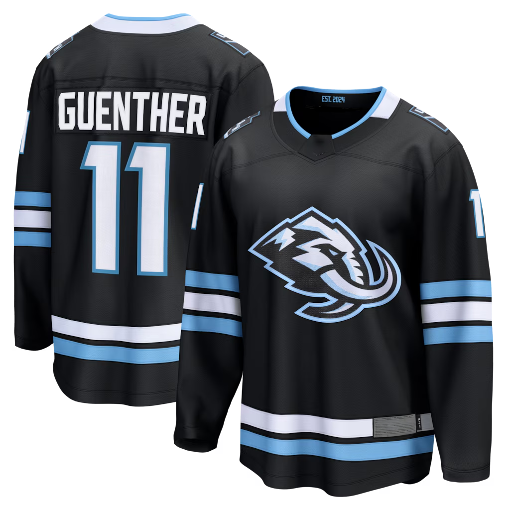 Elroe U.Mammoth #11 Dylan Guenther Black Home Breakaway Player Jerseys
